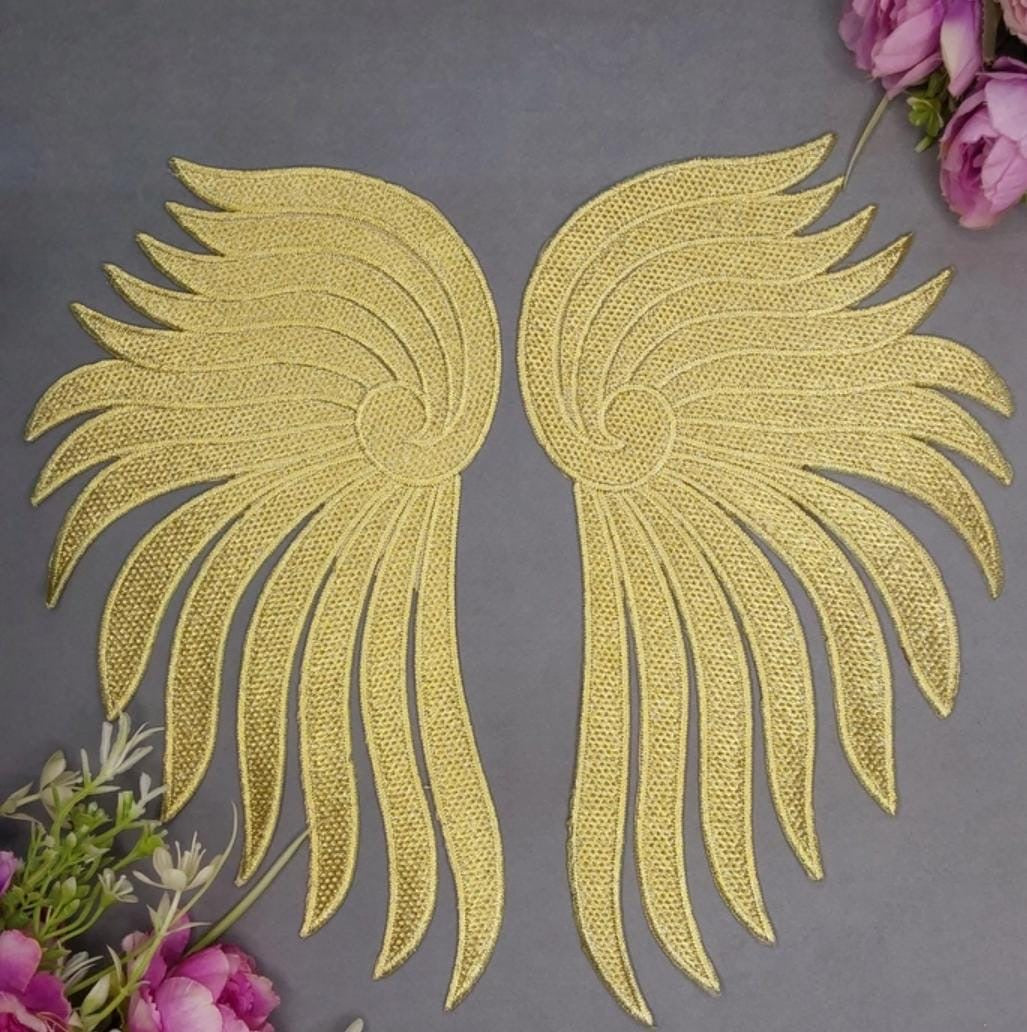 Beautiful Wings Pair Light Gold 080824