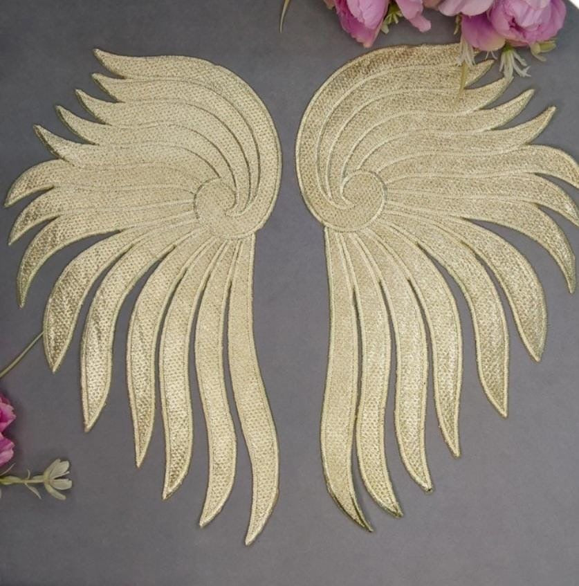 Beautiful Wings Pair Light Gold 060824