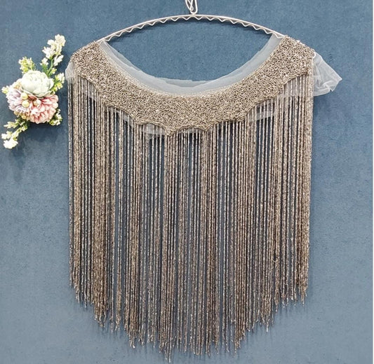 Beautiful Fringes Cape Grey 150824