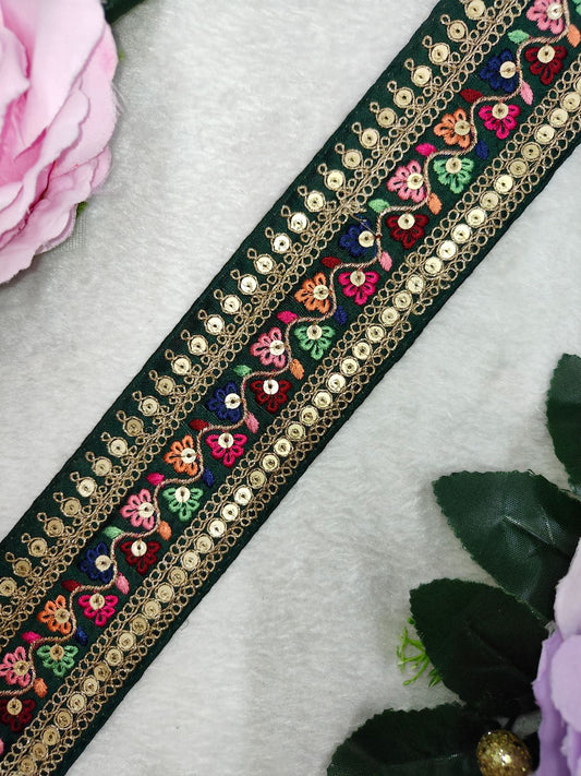 Beautiful Sabyasachi Multicolour 2 Inches Broad Border 100824